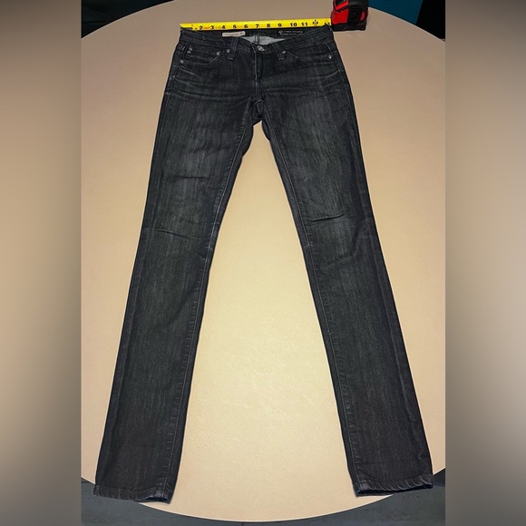 Ag Adriano Goldschmied Denim - AG fits 25 waist designer dark The Legging luxe jeans low rise whiskered jegging